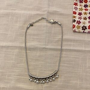 Brighton Silver Necklace with Pearl Charms